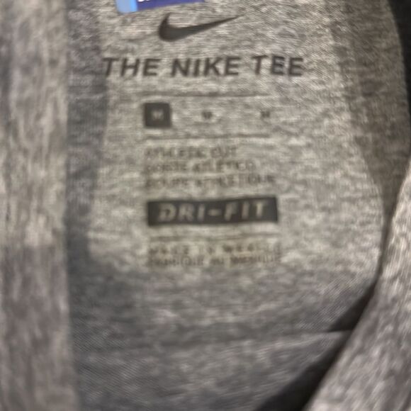 Nike a boys Dri Fit Grey Logo T-Shirt - Picture 5 of 6